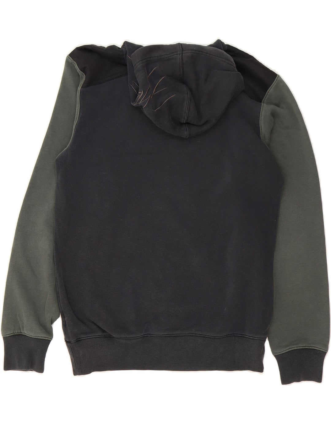 JORDAN Mens Hoodie Jumper Small Black Colourblock Cotton Vintage Jordan and Second-Hand Jordan from Messina Hembry 
