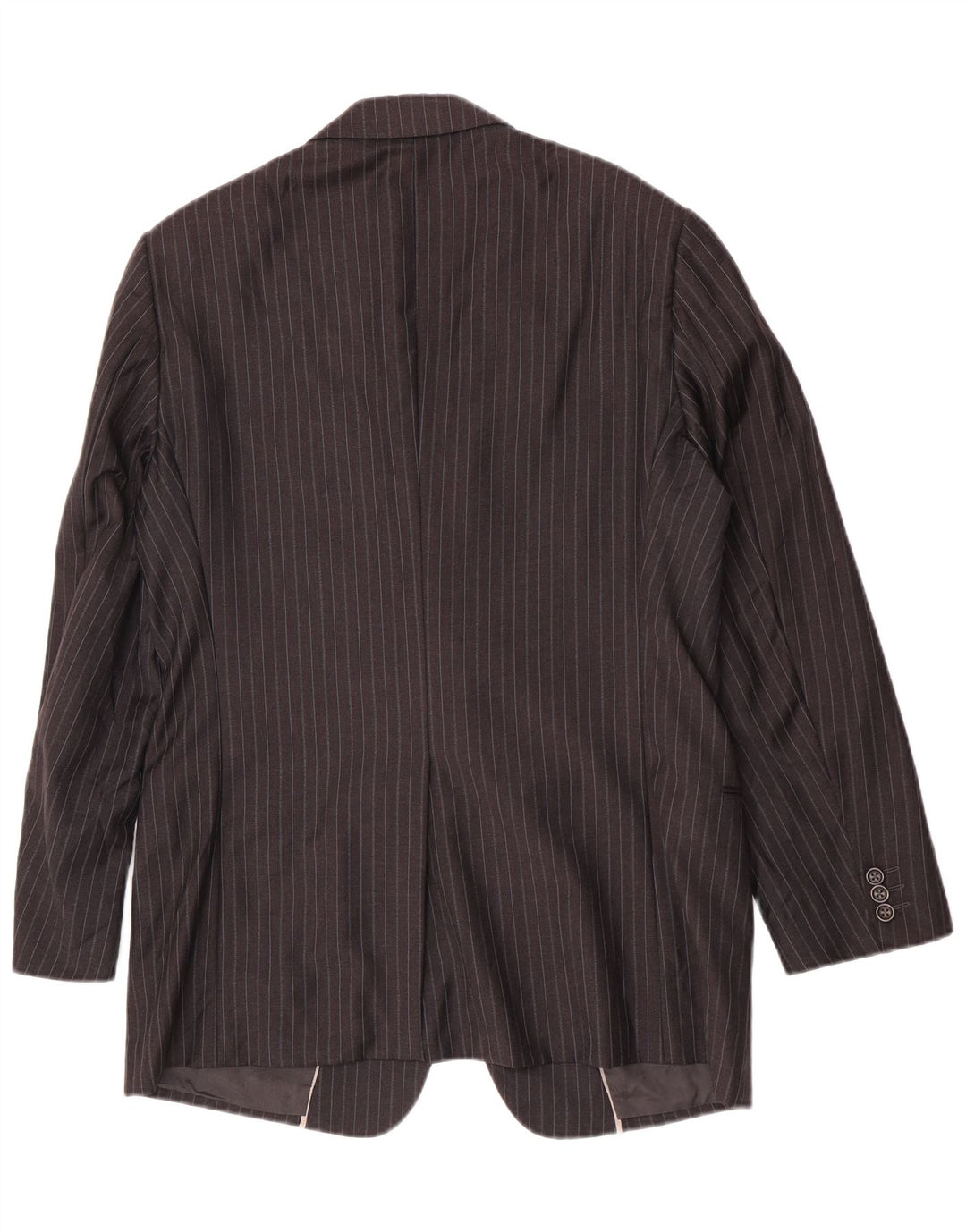 Armani Collezioni Herre 2-knaps blazerjakke IT 52 XL Grå nålestribet uld