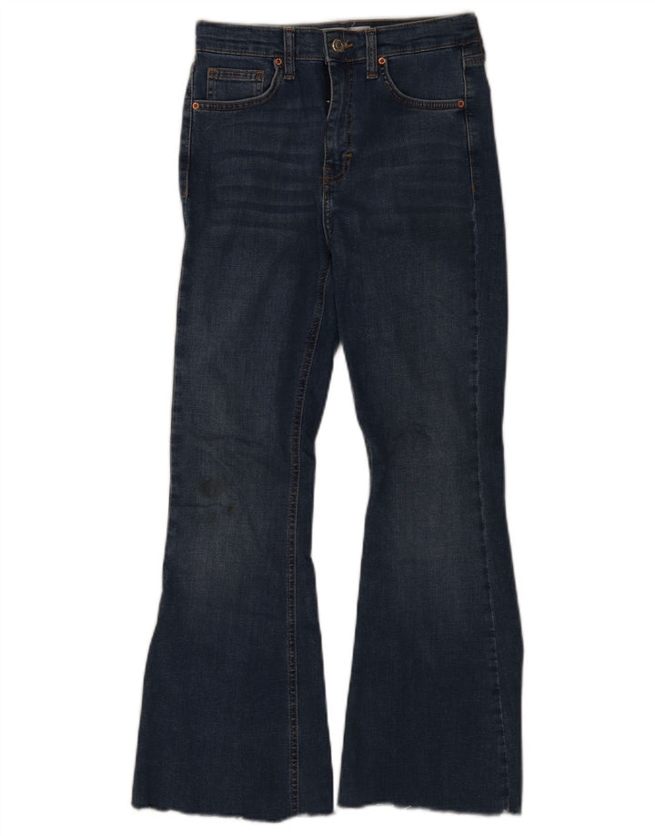 Topshop Dame Jamie Flared Jeans W28 L30 Navy Blue