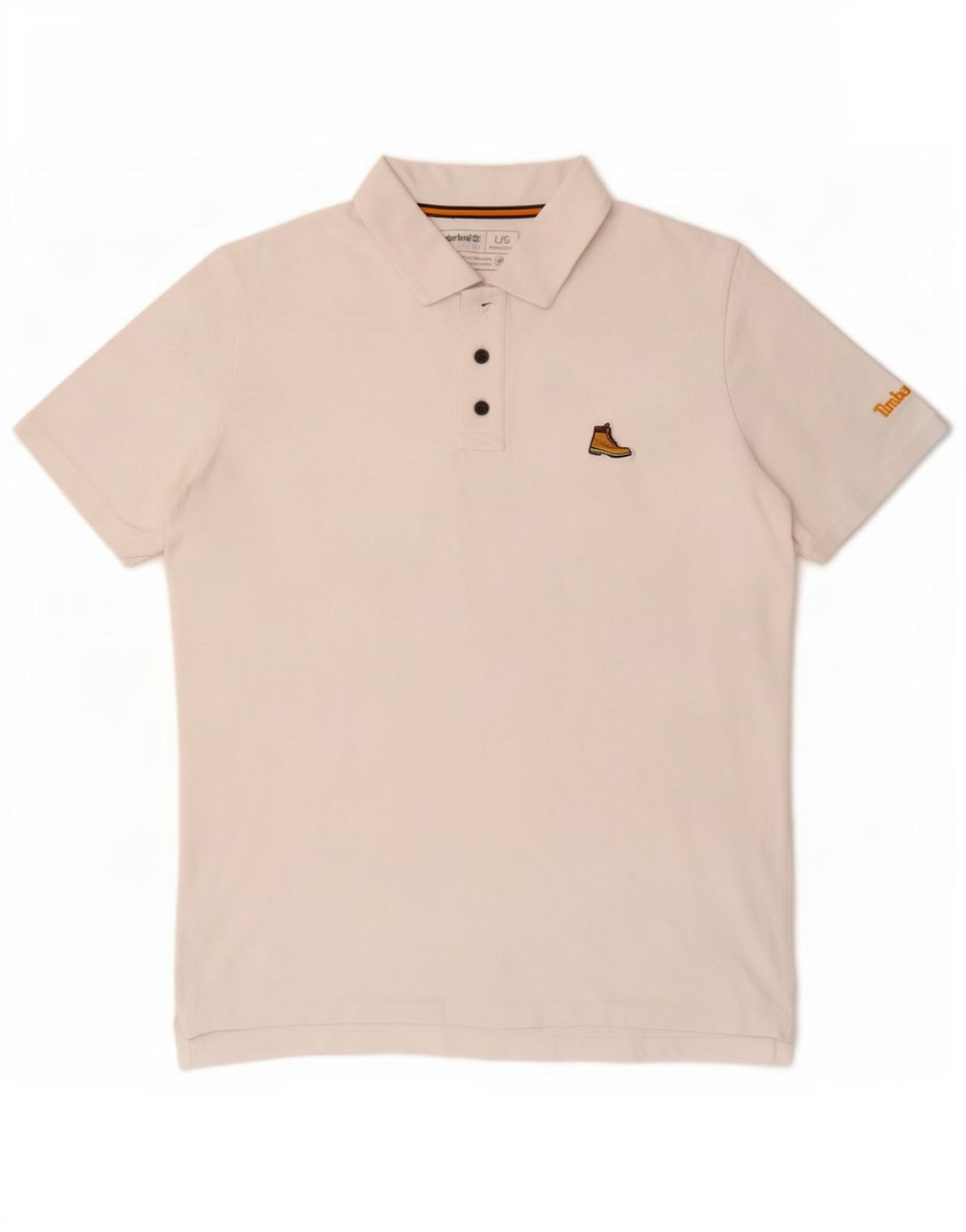 Timberland Herre Regular Fit Polo Shirt Stor hvid bomuld