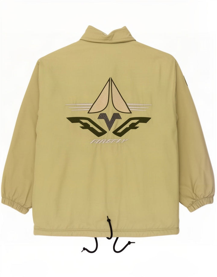 Etirel Herre Grafisk Loose Fit Bomber Jacket UK 38 Medium Green
