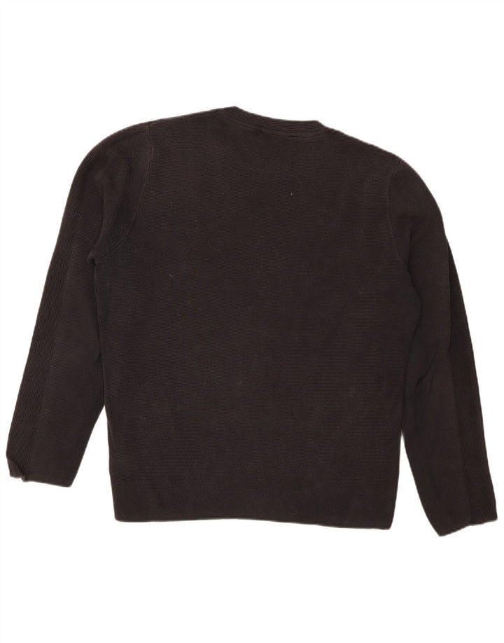 Jack & Jones Herre sweater med rund hals, medium sort bomuld