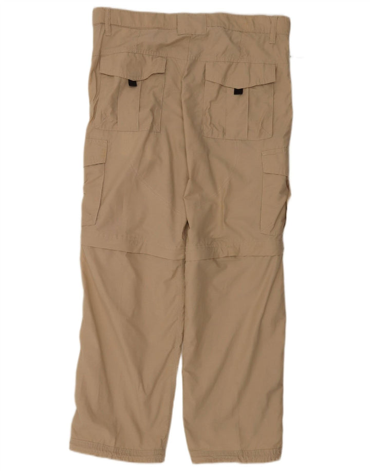 Marks & Spencer Herre Regular Fit Cargo Bukser W34 L29 Beige Bomuld
