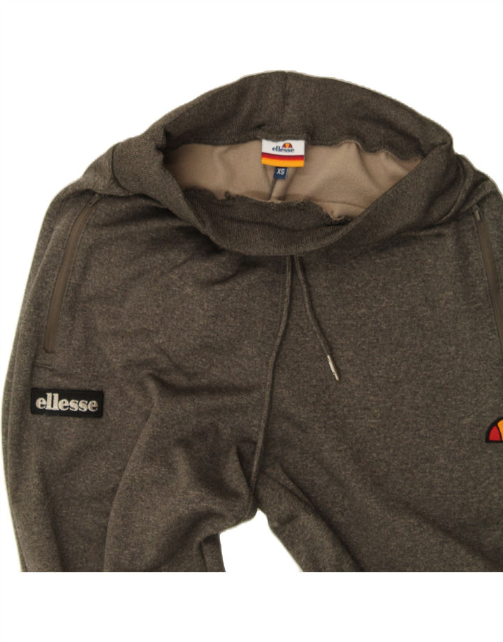 ELLESSE Womens Tracksuit Trousers Joggers UK 6 XS  Grey Polyester Vintage Ellesse and Second-Hand Ellesse from Messina Hembry 