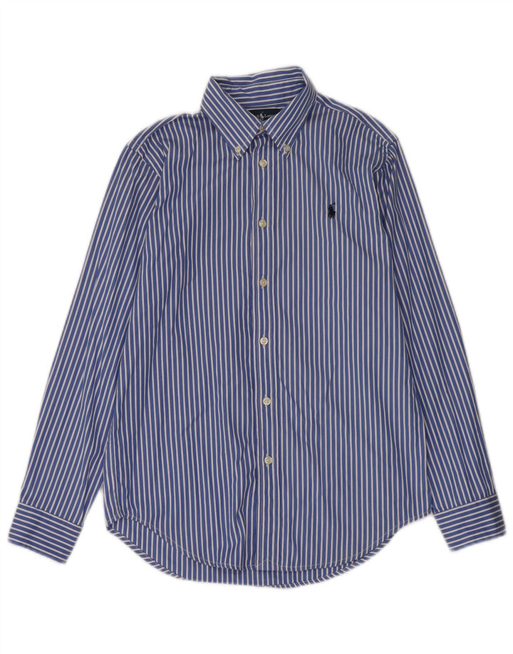 Ralph Lauren drengeskjorte 13-14 år blå stribet bomuld