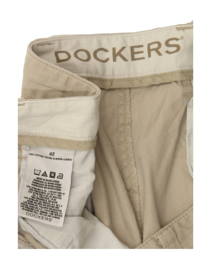 DOCKERS Mens Cargo Shorts W42 2XL Beige Cotton Vintage Dockers and Second-Hand Dockers from Messina Hembry 