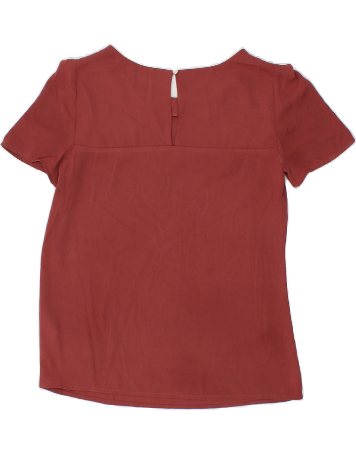 OASIS Womens Blouse Top UK 8 Small Maroon Polyester Vintage Oasis and Second-Hand Oasis from Messina Hembry 
