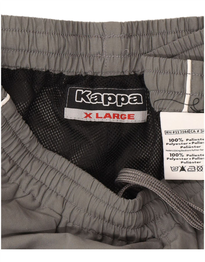 KAPPA Mens Tracksuit Trousers XL Grey Polyester