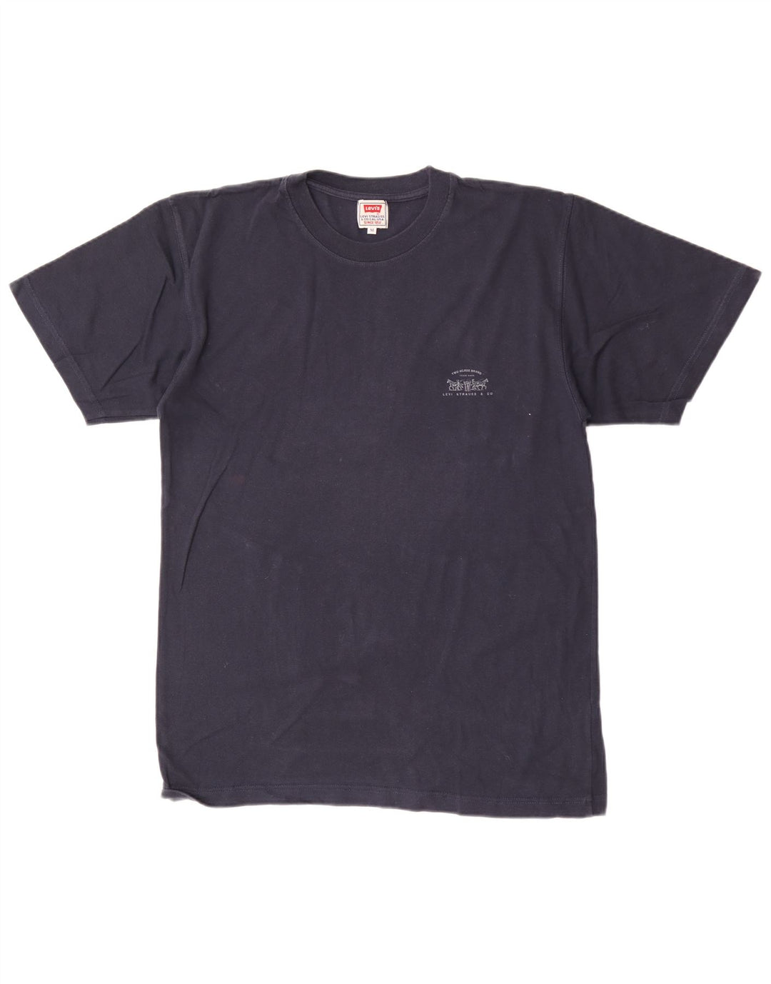 Levi's herre T-shirt top mellem marineblå bomuld