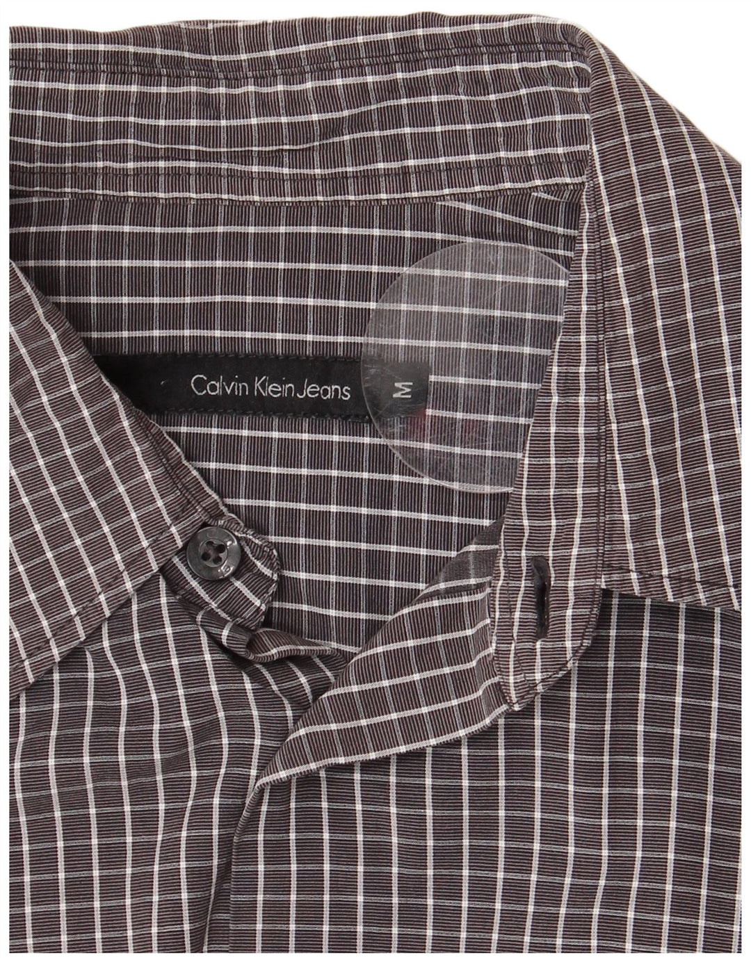 CALVIN KLEIN JEANS Herreskjorte Medium Grey Gingham