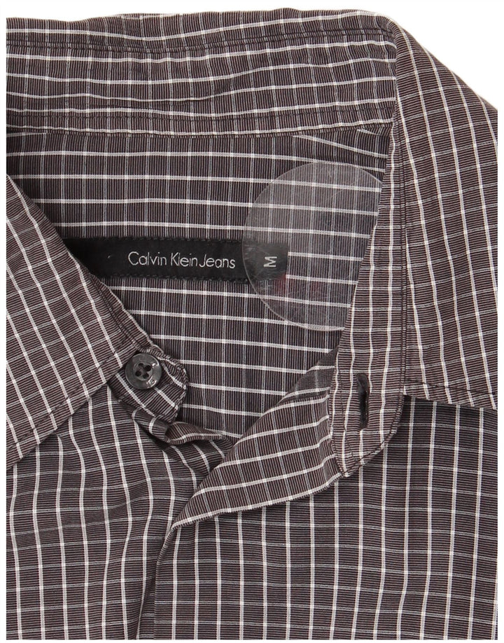 CALVIN KLEIN JEANS Herreskjorte Medium Grey Gingham