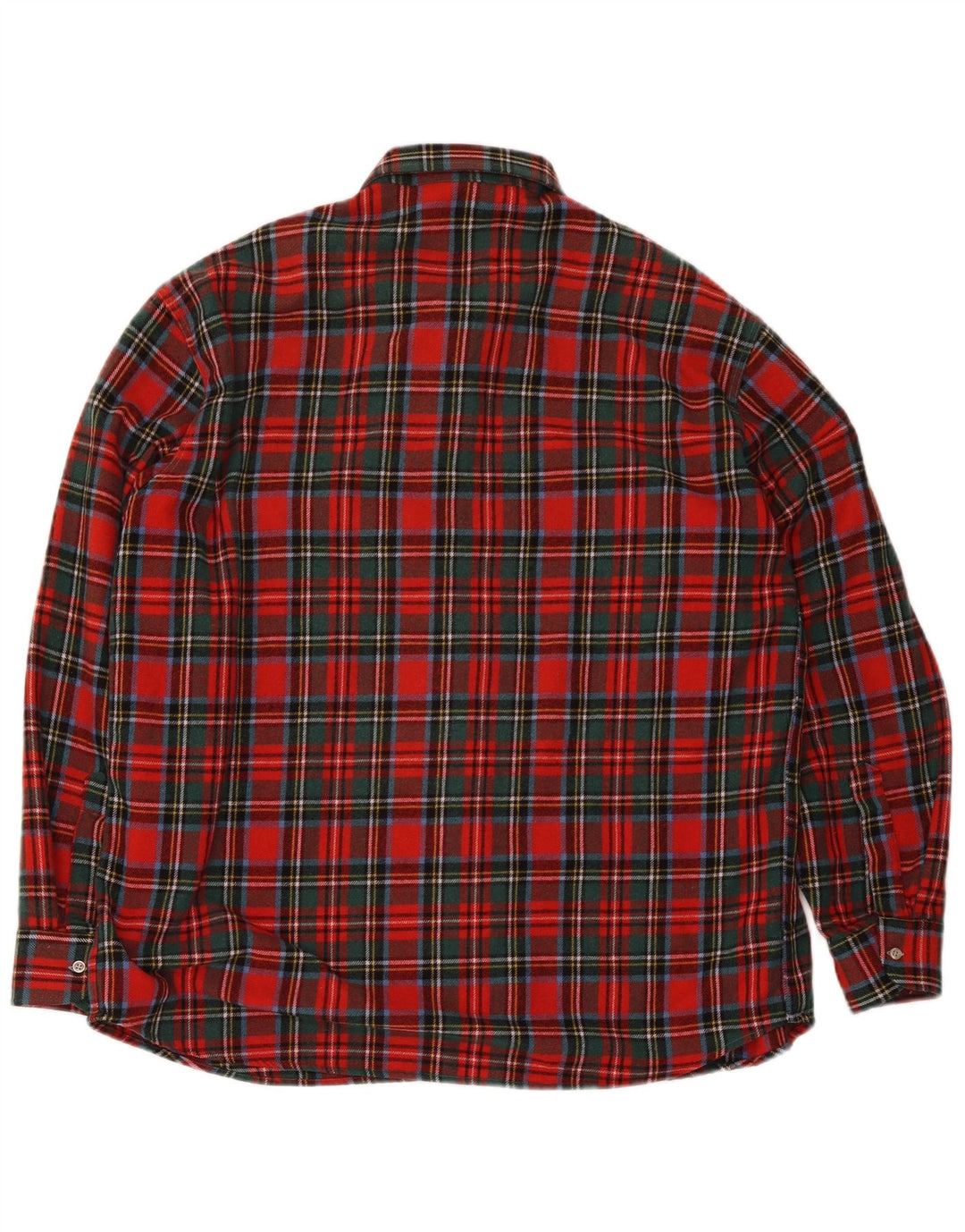Vintage flannelskjorte til mænd XL rød plaid