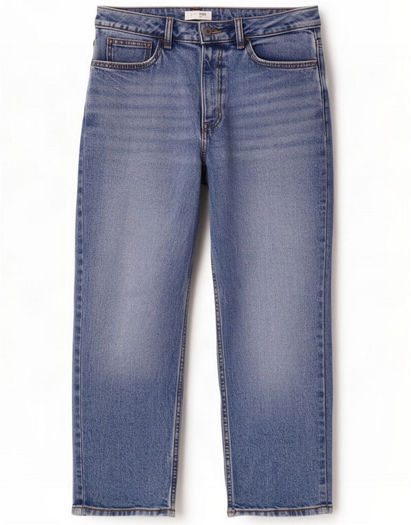 White Stuff Womens Crop Straight Jeans UK 10 Small W30 L25 Blue Cotton