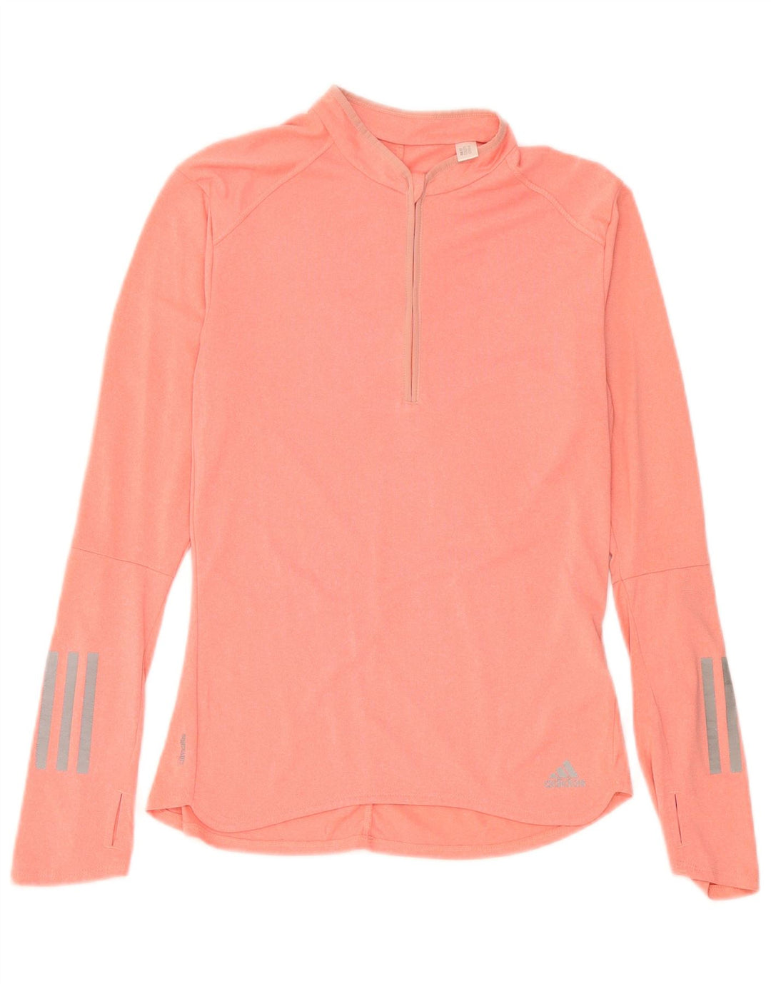 Adidas Dame Climalite Top Langærmet UK 8/10 Small Pink Polyester