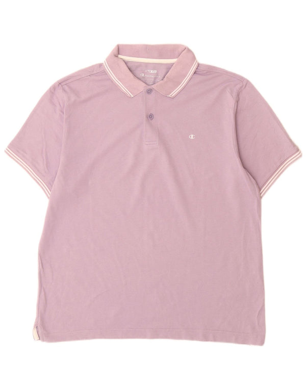Champion herre poloshirt Medium Lilla