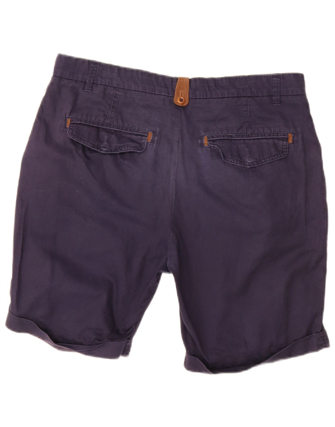 Zara Herre Chino Shorts EU 42 Large W32 Navy Blue