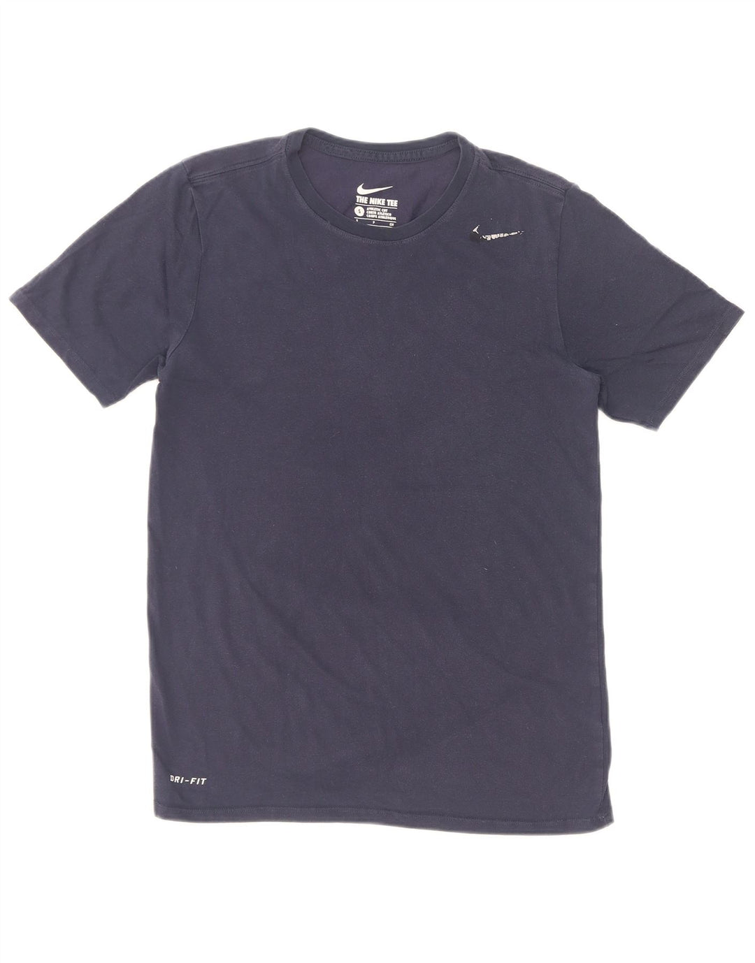 Nike T-shirt med atletisk snit til mænd, lille marineblå bomuld