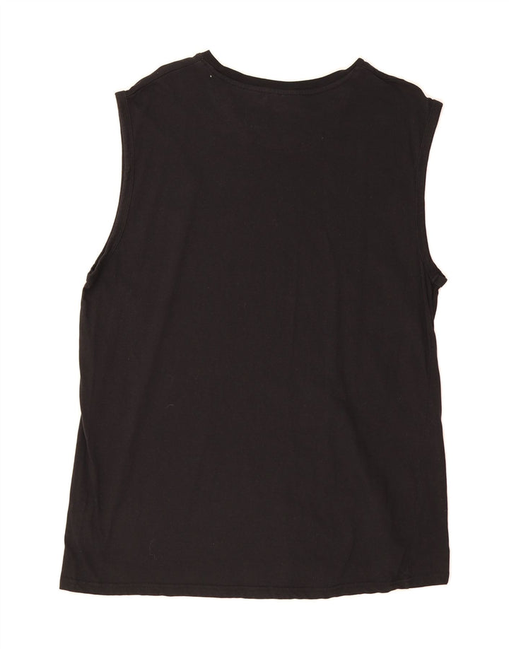 PIERRE CARDIN Mens Paris Vest Top 3XL Black Cotton Vintage Pierre Cardin and Second-Hand Pierre Cardin from Messina Hembry 