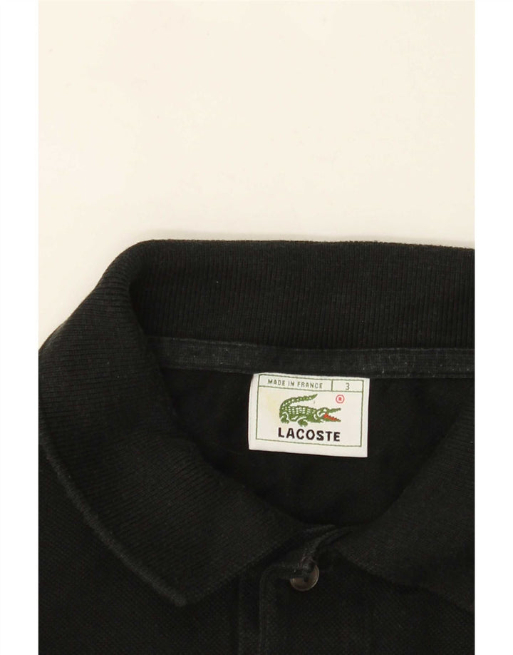 Lacoste Langærmet Polo Shirt til mænd Størrelse 3 Lille Sort