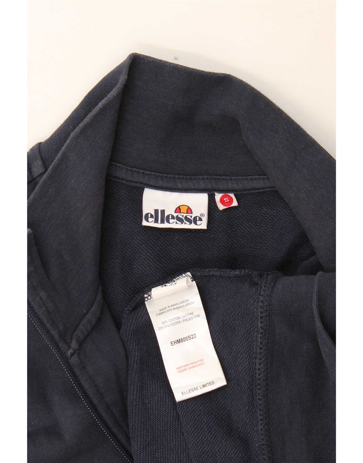 Ellesse Herre træningsdragt Topjakke Small Navy Blue Colourblock Bomuld