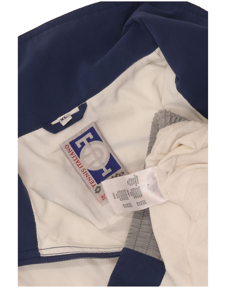 Lotto Herre grafisk træningsdragt Topjakke XL Hvid Colourblock Polyester