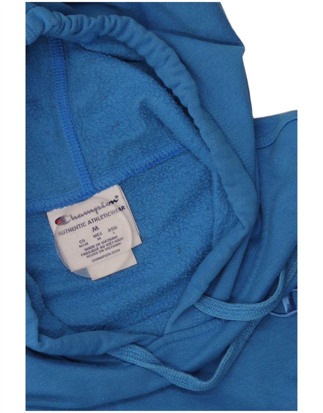 CHAMPION Herre hættetrøje Jumper Medium Blue Colourblock Bomuld