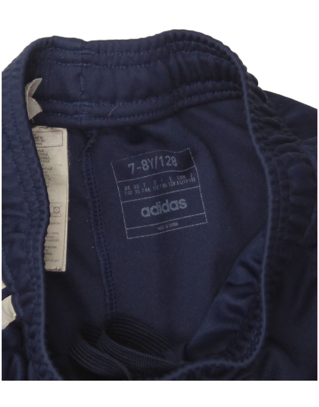 Adidas Boys Aeroready Tracksuit Bukser 7-8 år Navy Blue Polyester