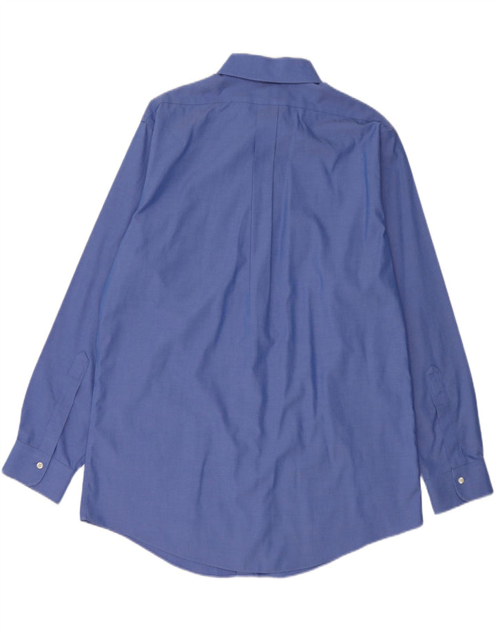 BROOKS BROTHERS Regent-skjorte til mænd Str. 16 1/2 Large Blue Cotton
