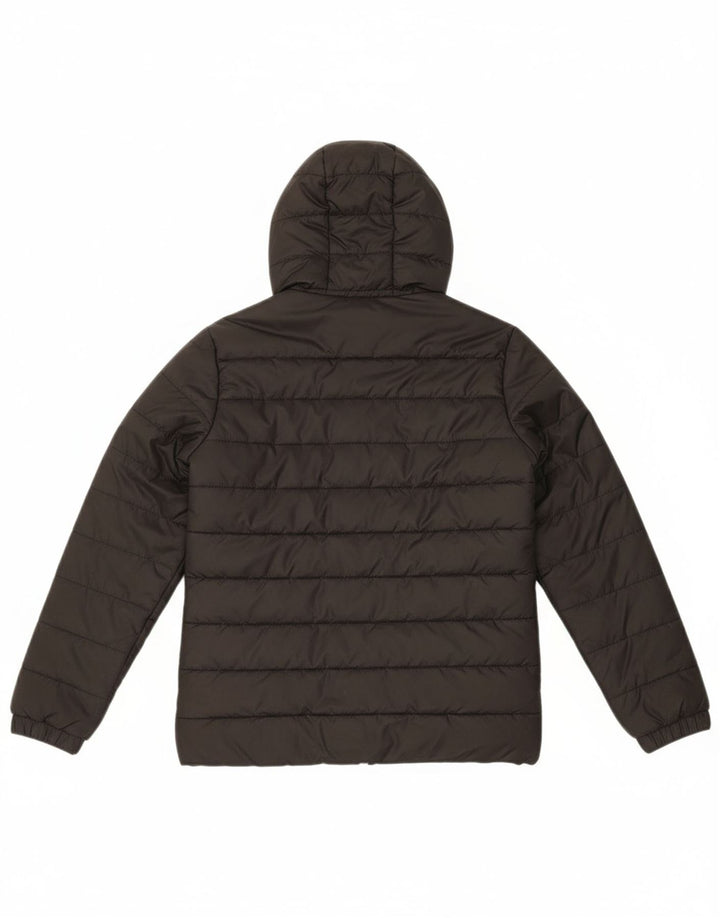PUMA Womens Hooded Padded Jacket UK 10 Small Black Polyester