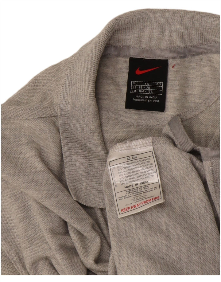 Nike drenge poloshirt 15-16 år XL Grå bomuld