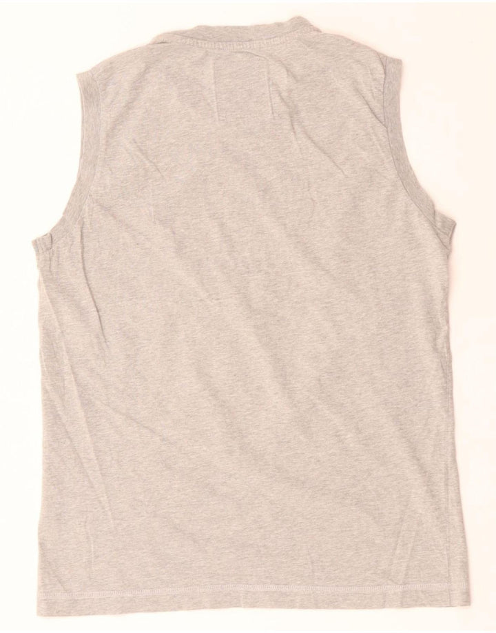 CHAMPION Herre New York University Grafisk Vest Top Lille Grå Bomuld