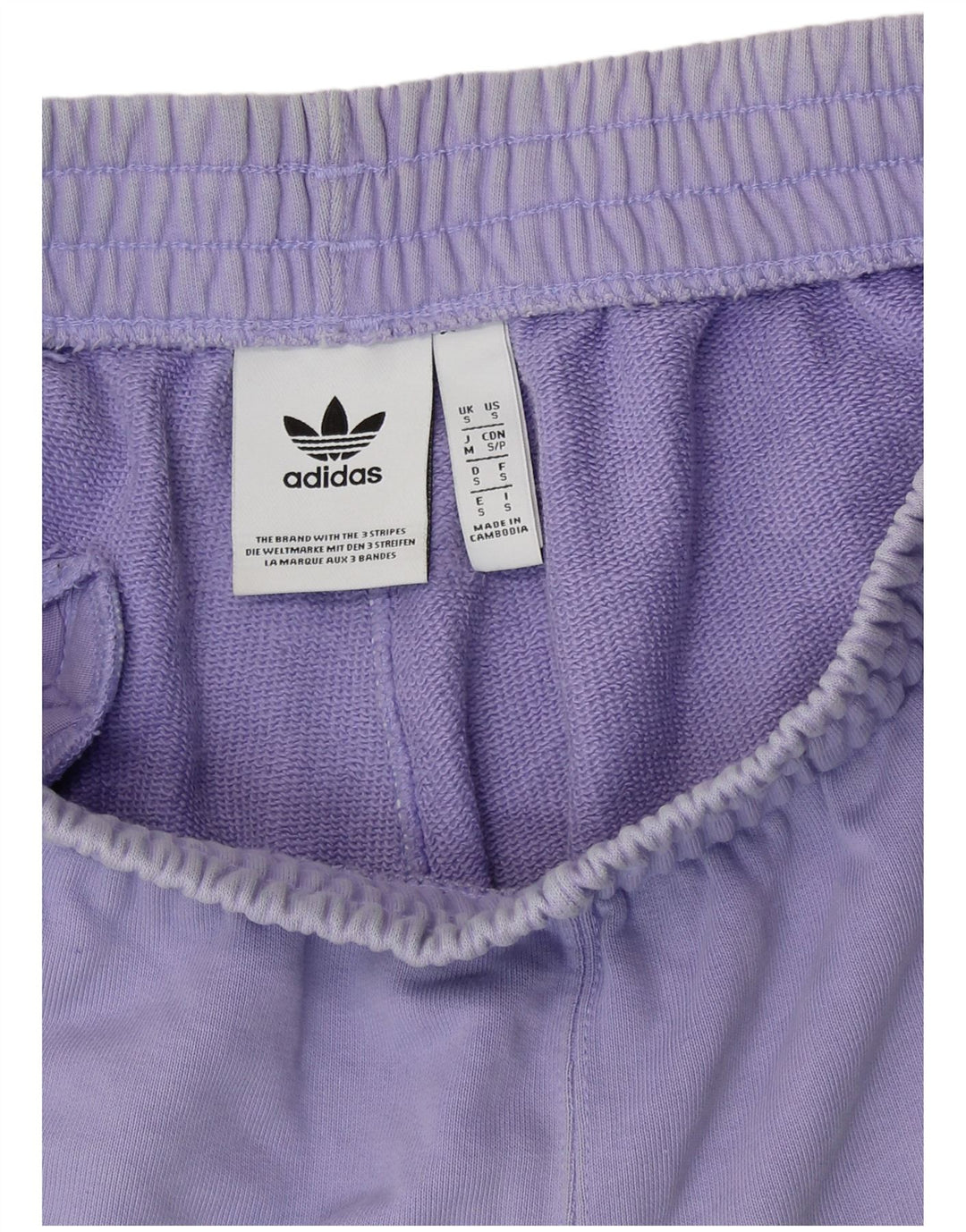 ADIDAS sportsshorts til kvinder UK 10 Små lilla bomuld