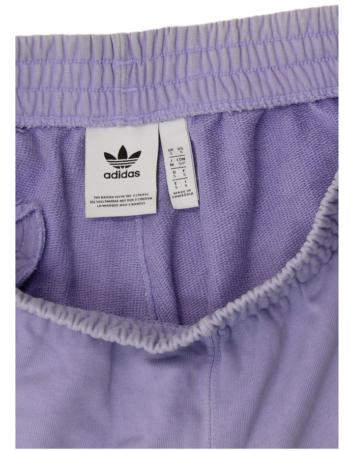 ADIDAS sportsshorts til kvinder UK 10 Små lilla bomuld