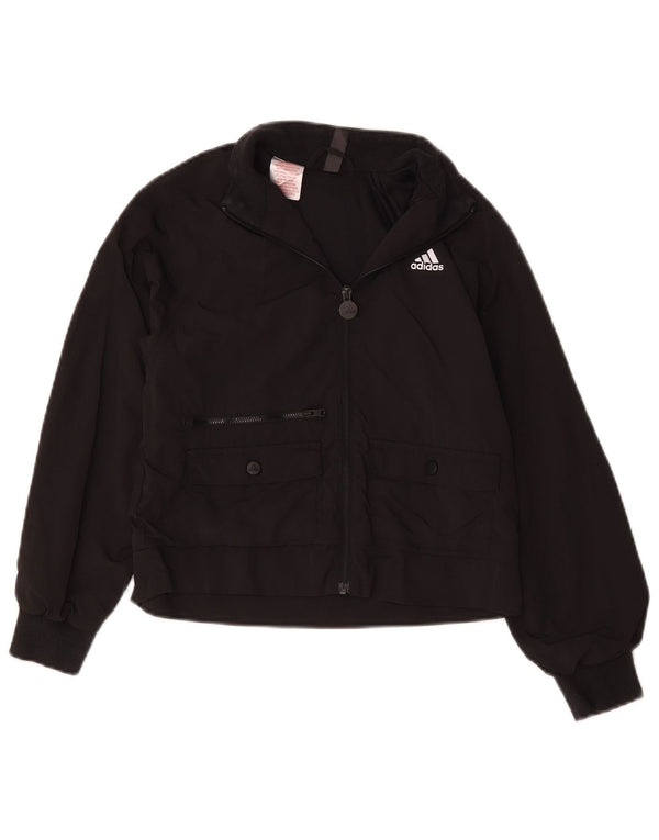 Adidas Pige Træningsdragt Topjakke 9-10 År Sort Polyamid