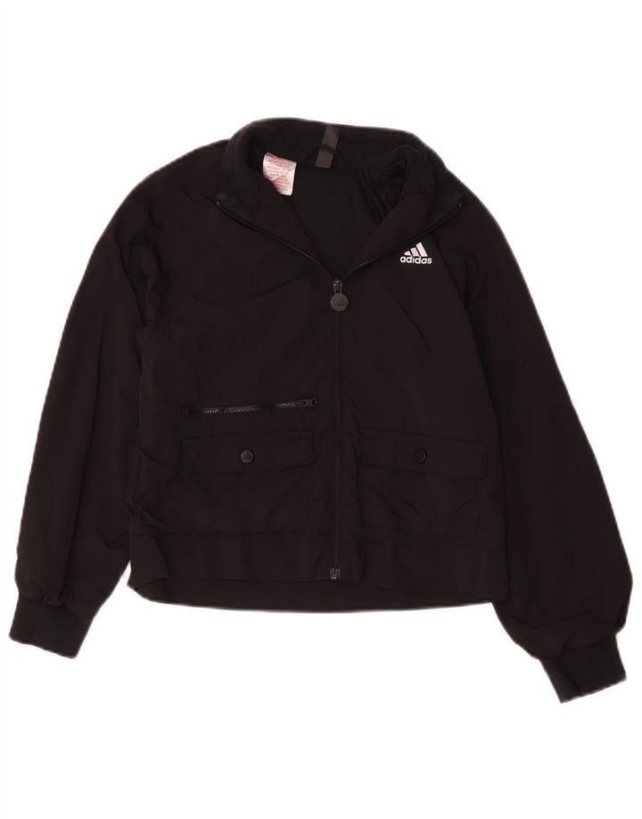 Adidas Pige Træningsdragt Topjakke 9-10 År Sort Polyamid