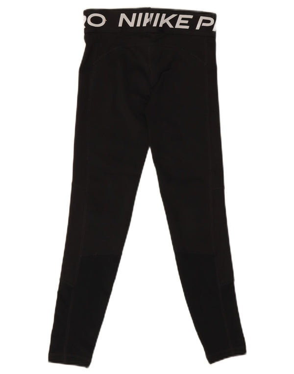 Nike piger Dri Fit grafiske leggings 9-10 år lille sort polyester