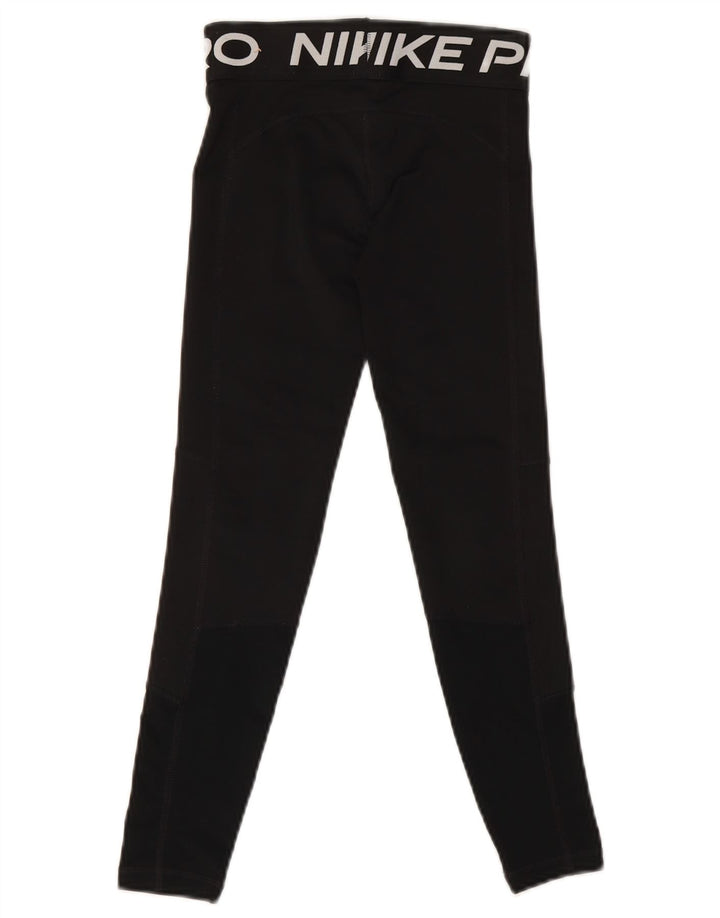 Nike piger Dri Fit grafiske leggings 9-10 år lille sort polyester