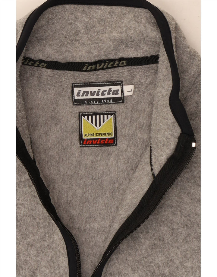 Invicta Herre Fleece Gilet UK 40 Large Grå Polyester
