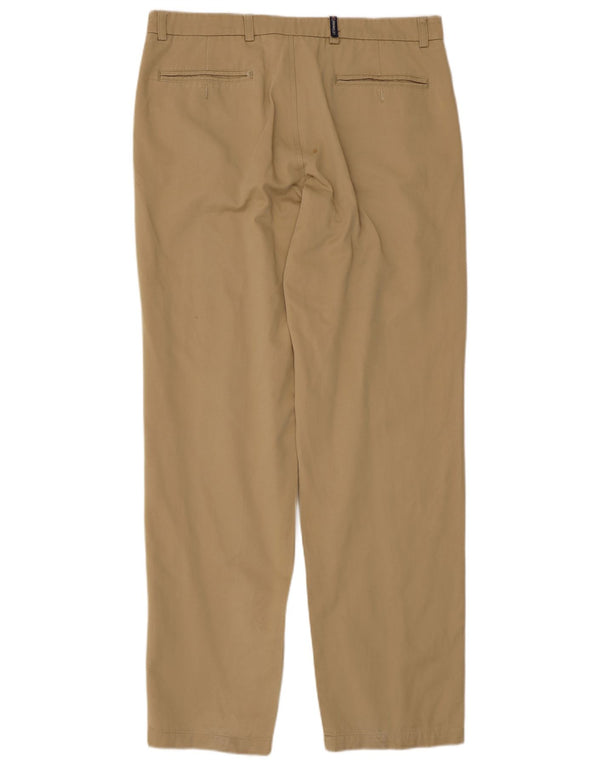 Best Company Herre Lige Chino Bukser IT 50 Large W34 L32 Beige Bomuld