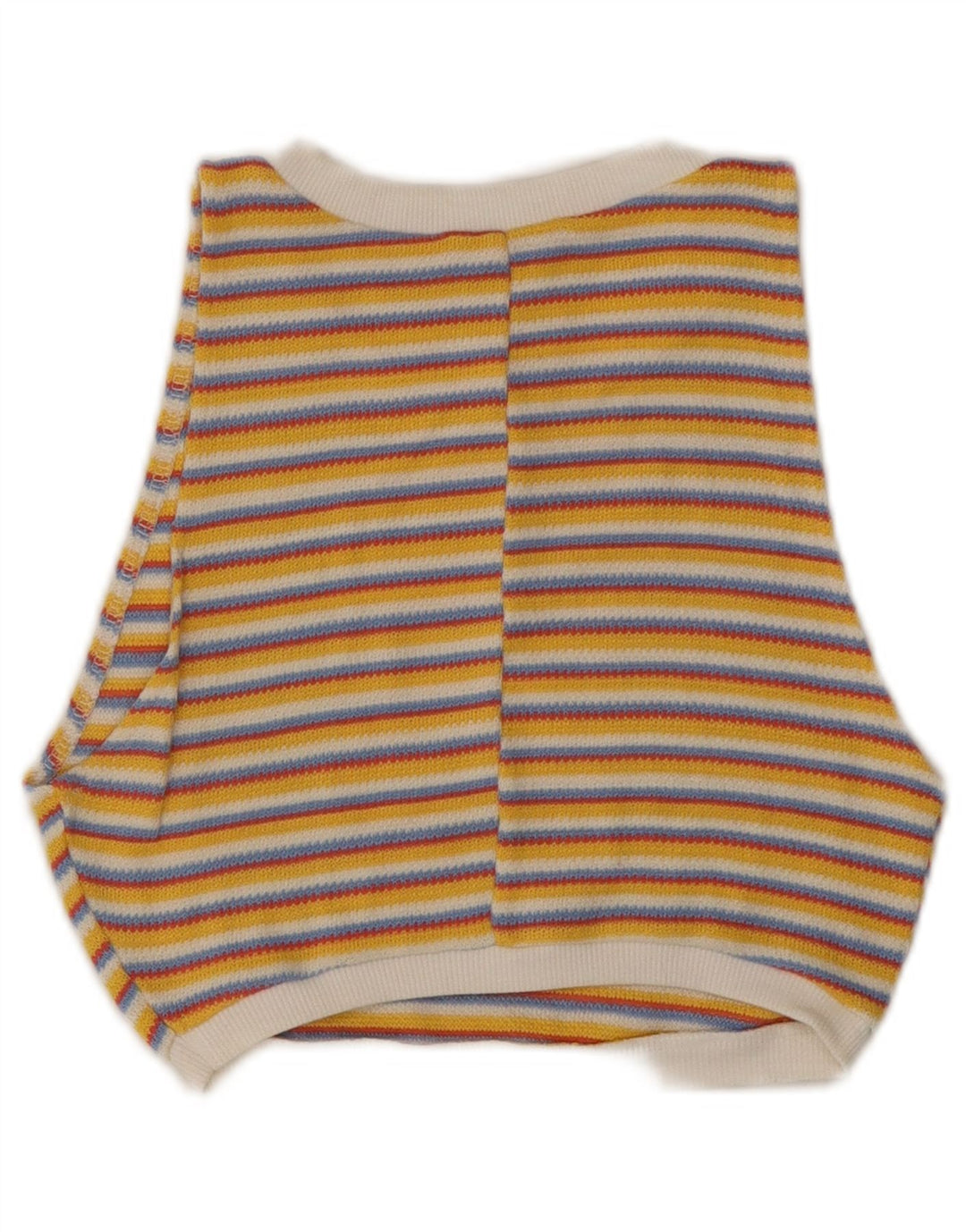 ZARA Knit Crop Top UK 8 Small Gulstribet