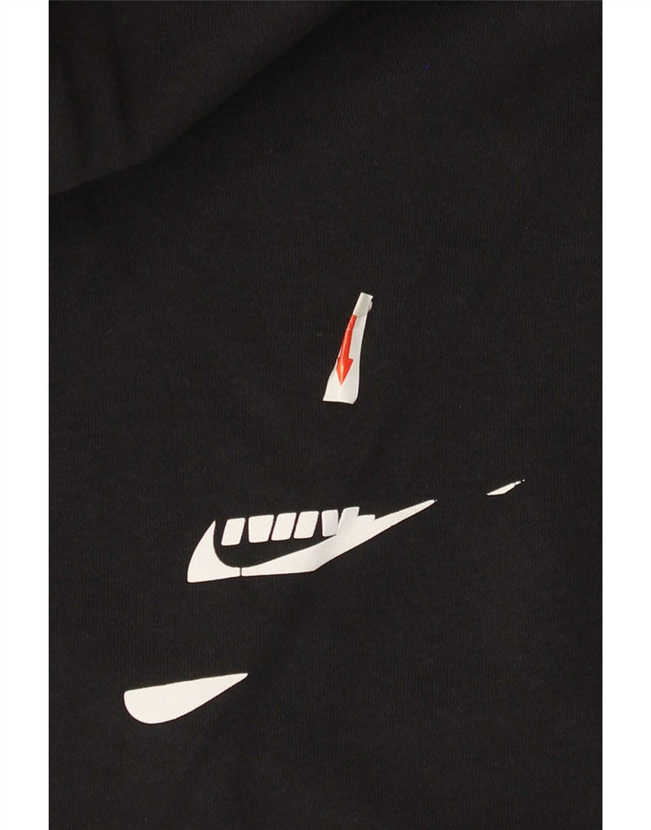 Nike grafisk hættetrøje til mænd mellem sort bomuld