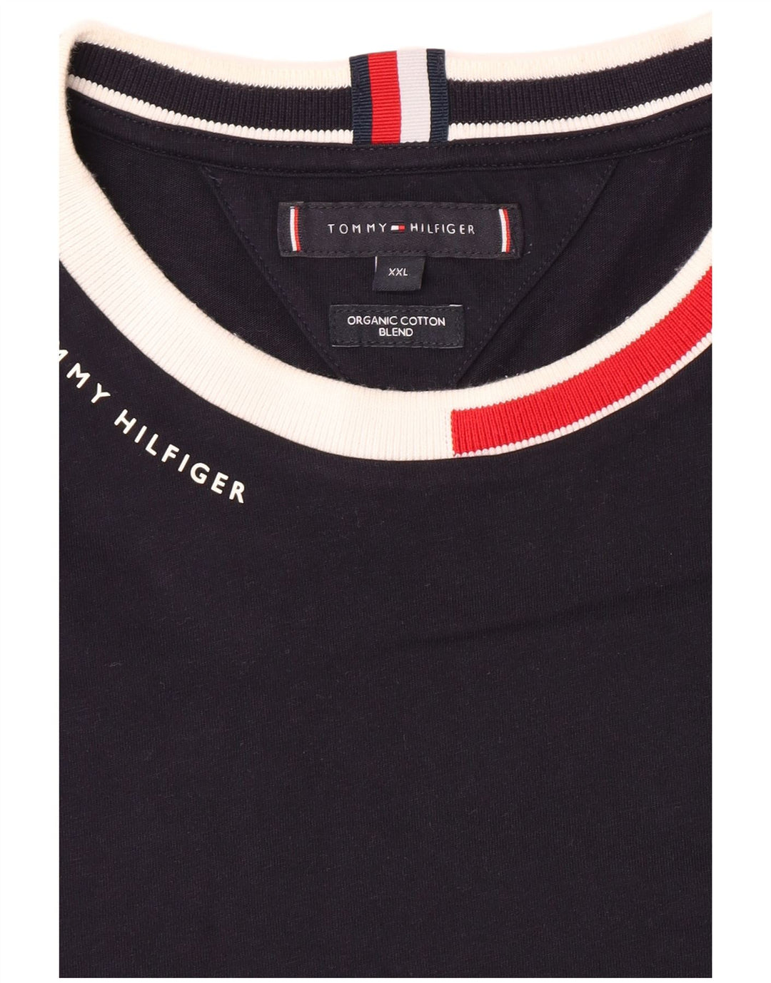 Tommy Hilfiger Herre T-Shirt Top 2XL Navy Blue