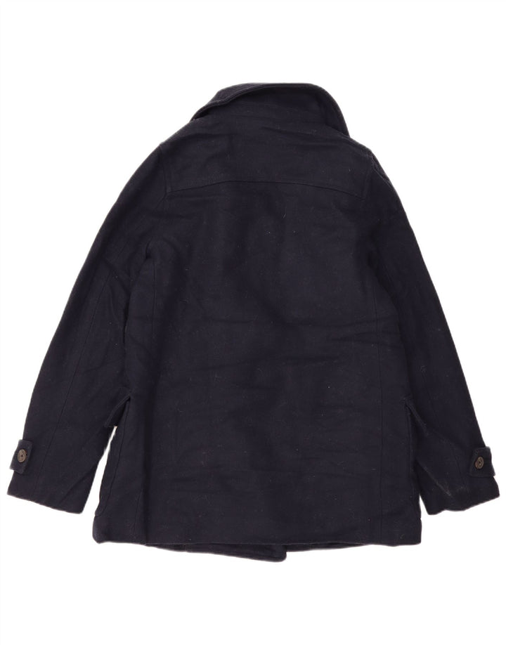 Jack Wills Dame Ærtefrakke UK 12 Medium Navyblå Uld