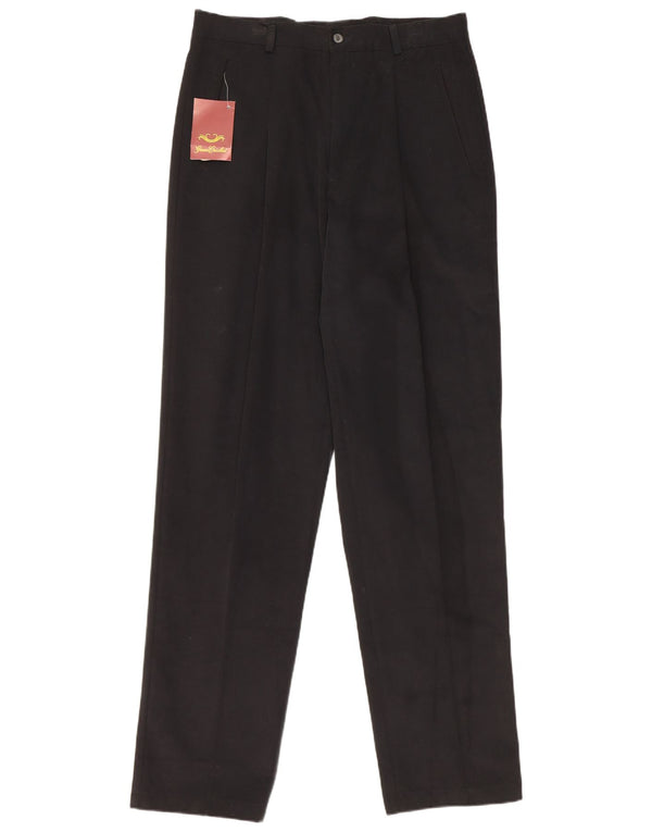 Vintage Herre Pegged Chino Bukser IT 50 Large W32 L34 Sort Bomuld