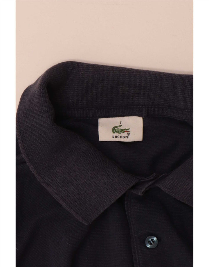 Lacoste herre poloskjorte str. 7 XL marineblå bomuld