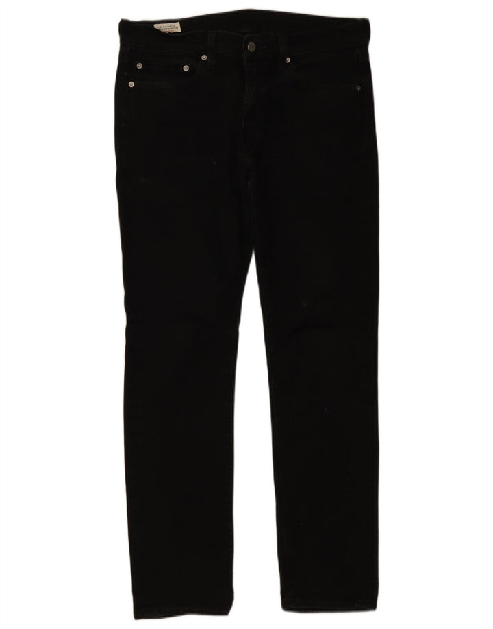 Levi's Herre 511 Slim Jeans W32 L32 Sort Bomuld