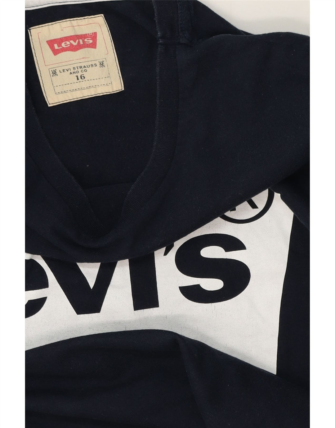 Levi's Boys Grafisk T-Shirt Top 15-16 år Marineblå