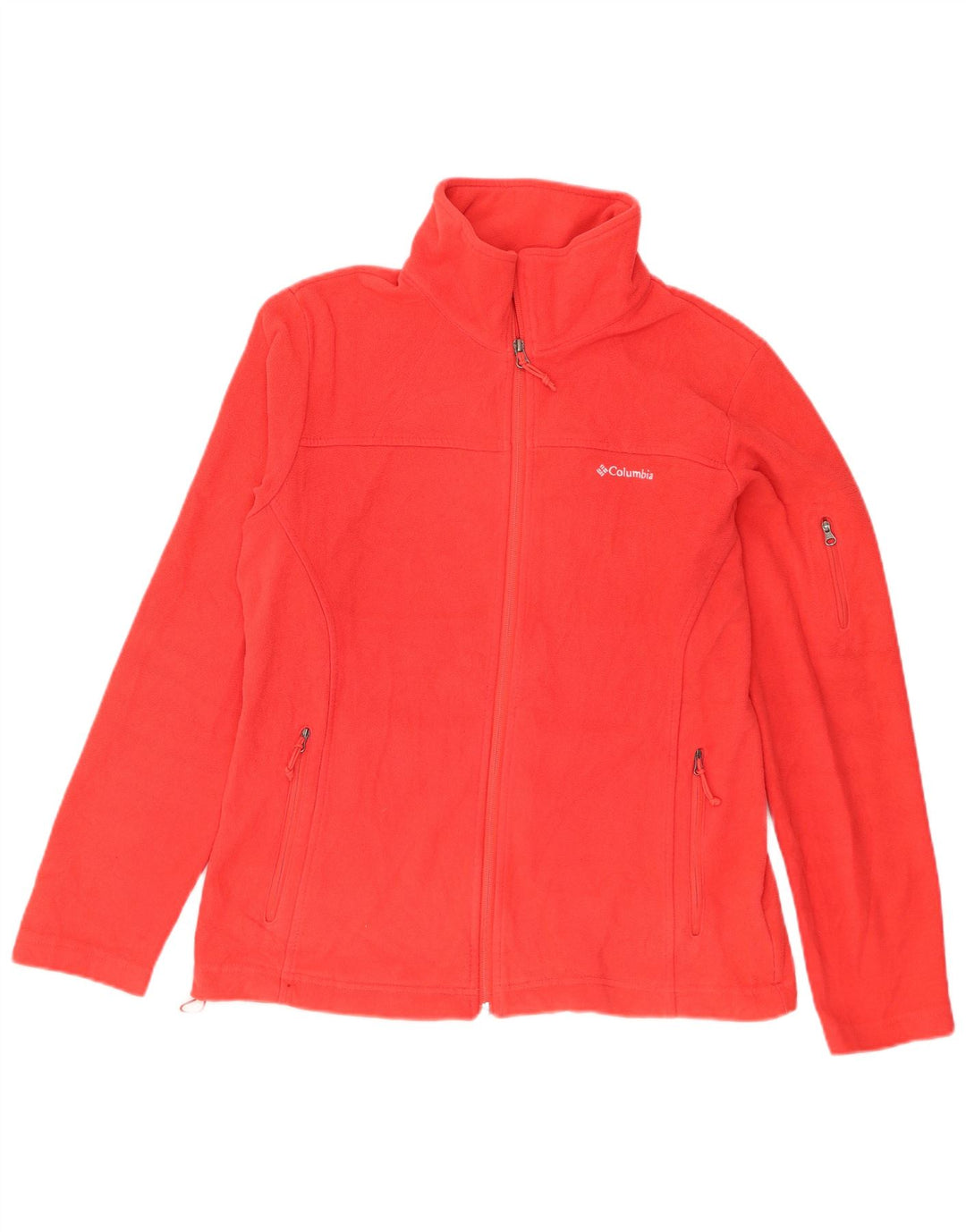 Columbia Dame Fleecejakke UK 16 Stor Rød Polyester