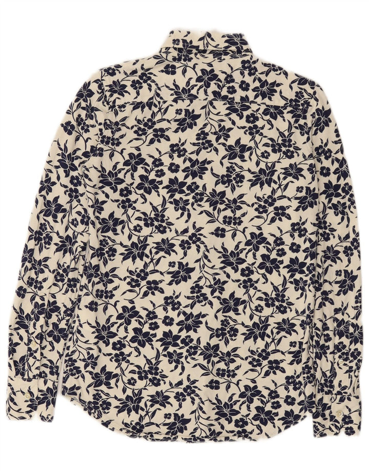 Ralph Lauren herreskjorte lille hvid blomstret bomuld