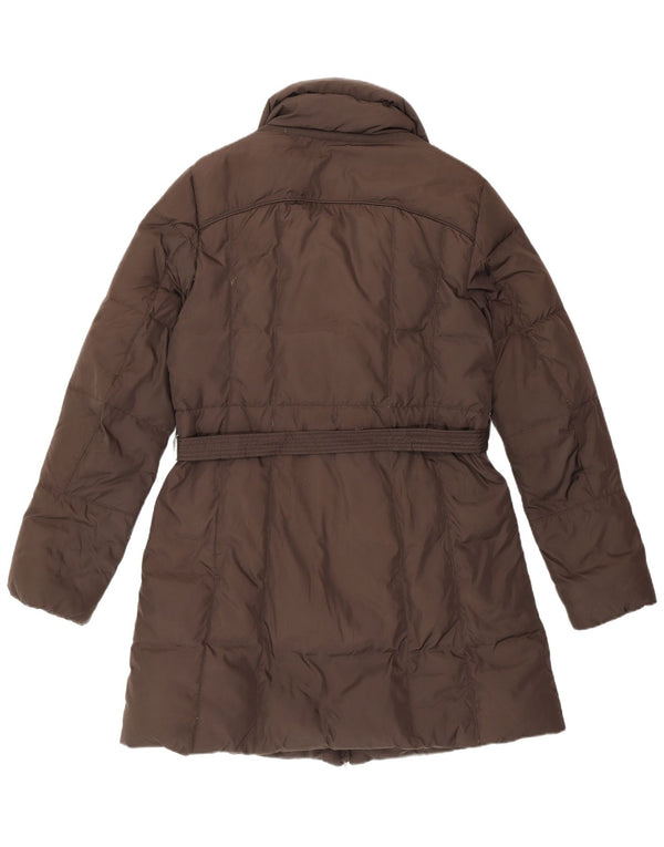 Geox polstret frakke til kvinder UK 14 Stor brun polyester